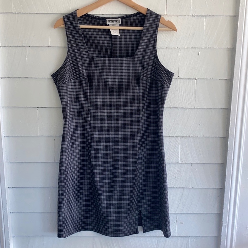Vintage plaid mini dress size M